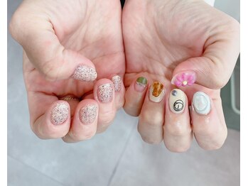 ネイルサロン ティフィン(tiffin)/~ぷっくりflowerネイル~