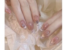 バイムーンサロン(By Moon Salon)/チークマグネットフレンチネイル