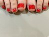 《★新規オフ無料》【FOOT】ワンカラーネイル 7000→6500パラジェル+1000