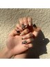 【jr.nailst RUNA限定】長さ出し10本+大人ガーリー定額Design  ¥12000