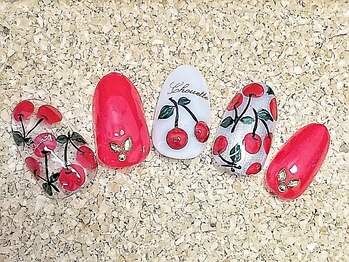 さくらんぼネイル