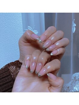 コロミネイル(colome nail)/ガラスフレンチ