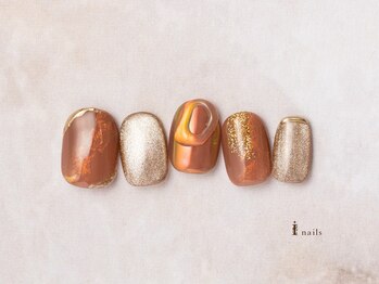 アイネイルズ 横浜EAST店(I-nails)/秋ミラーネイル