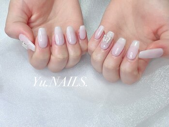ユーネイルズ 恵比寿(Yu.NAILS.)/蝶々◎シアーワンカラー