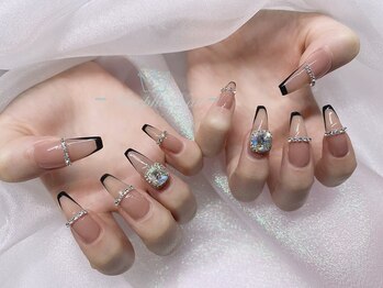 モルフォネイル(Morpho nail)/#冬ネイル#大人可愛いネイル