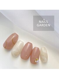 ピンクニュアンスネイル