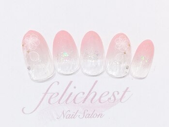 フェリーチェスト(felichest)/お花ネイル☆ゴールドプラン