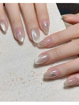 ヘブン ネイル 鶯谷(HEAVEN Nail)/上品なキャッツアイネイル