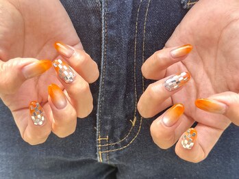 オーロラ アメ村店(AURORA)/ミラーボールネイル