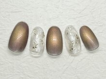 サニーサイド ウィズ マキア 茅ヶ崎店(Sunnyside with MAQUIA)/マグネットマーブルネイル