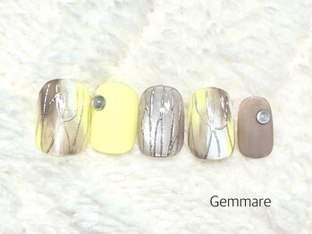 ジェンマーレ たまプラーザ店(Gemmare)/レモンミルクのアートネイル