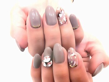 ココロバ ネイルアンドビューティーサロン(COCOLOBA)/グレージュネイル♪