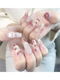 さくらんぼネイル