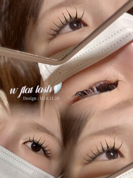 ジュベアイラッシュ(juve. eyelash)/w flat lash 80束！