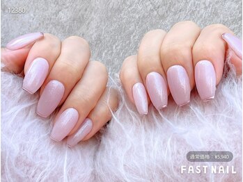 ファストネイル 本厚木駅前店(FAST NAIL)/ワンカラー×ミラーフレンチ
