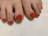 【フットNail】サンダルを履く前にオススメ！フット　ワンカラー　¥5,500