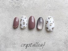 ネイルサロン クリスタルリーフ(Nailsalon Crystal Leaf)/レオパード&マグネット