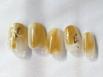 アイネイルズ 梅田店(I nails)/イエローもやもや奥行き¥7700