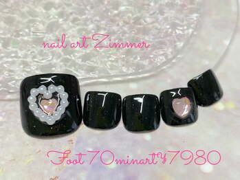 ネイルアート ジマー/フット◆70minart¥7980/学割あり