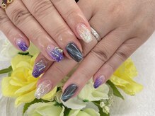 ディーネイル 四条烏丸(D-nail)/坂口/紫陽花ネイル