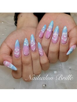 エスフィーネイルサロン ブリーユ(Esfy nailsalon Brille)/ハイビスカスネイル