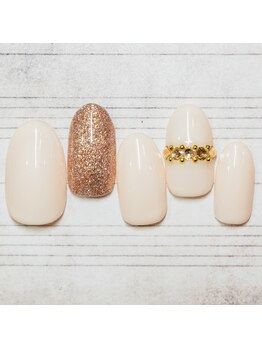 ラ カゼッタ(La casetta)/ストーンリングシンプルネイル