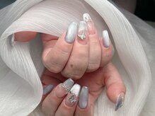 ミキネイルサロン(MiKi Nail Salon)/マグネットフレンチネイル¥7980