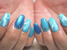 ネイルサロンアンドスクール エーアール(AR)/マーブルネイル☆