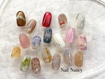 ネイルナンシー(Nail Nancy)の写真/【アート量S/M/Lから選べる】初回オフ無料☆定額コースが人気！1対1でなりたい指先をしっかりヒアリング◎