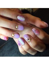 クリスタルネイル ボンベルタ橘店(CRYSTAL NAIL)/フラワーネイル