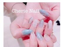 シェリーネイル(Cherie Nail)/ぷっくりアート×ミラーネイル★