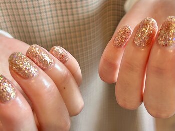 ラクネイル 浦和店(raku nail)/秋色オーロララメワンカラー