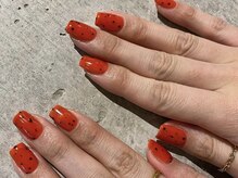 ミエレ(miele)/海外オレンジダルメシアンネイル