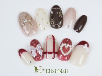 エリクサーネイル 心斎橋(Elixir Nail)の写真/【定額シンプル系★選べる最新500種¥6980】会社が厳しいOLさんでも楽しめるデザインを豊富にご用意♪