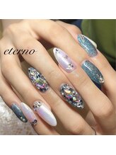 エテル(eterno)/キラキラグラスパウダーネイル