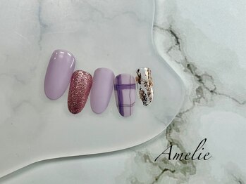 アメリ(Amelie)/ワンカラー/チェック/ホイル