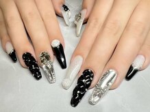 ジョアアンジェ 心斎橋店(joie ange)/キルティング　リボン　ブラック