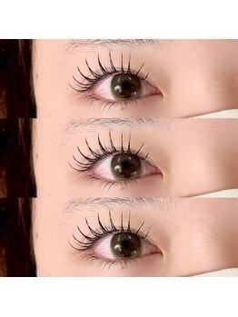 シュクレ豊田店(beauty salon shucre)/パーマ+Wフラットラッシュ