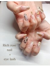 ネイルサロン リッチ ローズ(Nail salon Rich rose)/アニマル×ニュアンス