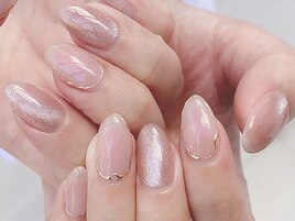 ゴールドフレームネイル☆オ-ダ-