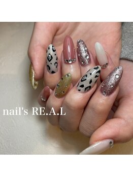 ネイルズリアル(nail's REAL)/レオパードネイル