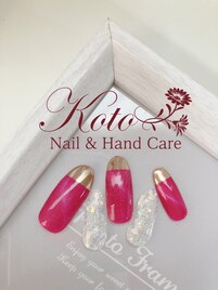 ミラーパウダー/ピンク/冬ネイル