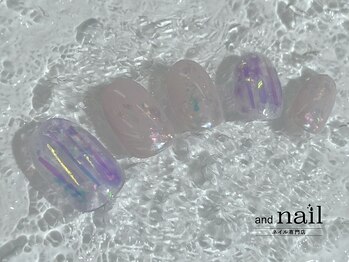 アンドラッシュ アンドネイル 本郷三丁目駅前店(and lash/and nail)/ニュアンスネイル
