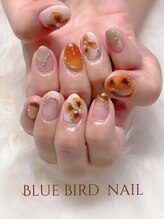 ブルーバードネイル(Blue bird nail)/べっ甲nail