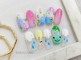 《梅雨ネイル》定額¥8800(税込)