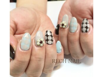 レッシュネイル サロンアンドスクール(RECH NAIL salon&school)/人気急上昇!*BIGドットネイル