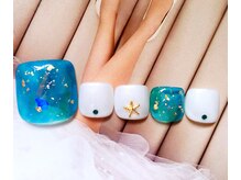 エンジェルビューティーネイルアンドアイラッシュ(Angel Beauty nail&eyelash)/夏のおしゃれフットネイル
