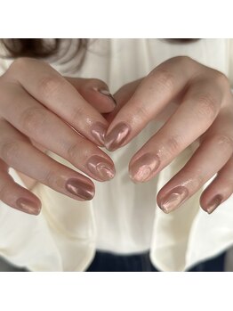 リノ 大阪本町店(lino)/ミラーネイル