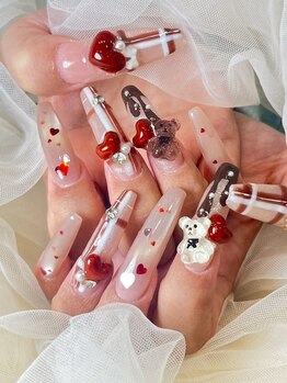 ネイルアート エクリ(Nail Art:Ecrit)/バレンタインネイル