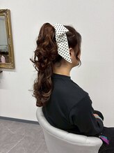 ミカヅキ 赤坂/つけ毛ポニーテールセット！